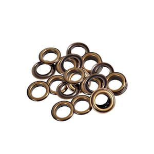 100 stuks, messing oogjes met ringen, duurzame en roestbestendige doorvoertules voor doe-het-zelfprojecten, yogamat, zeildoek, vinylbanners, zwembadafdekkingen