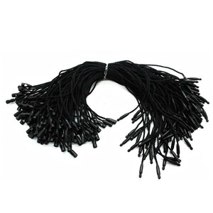 7 Inch Nylon Schnappverschluss für Preisschilder, Schwarz (100 Stück)