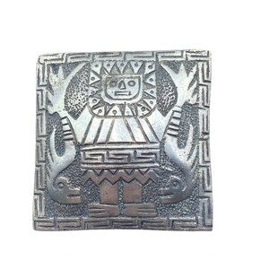 Vintage Sterling Silver Warrior Dragon Heavy Brooch/Pin Ethnic 23.4 Grams Signed