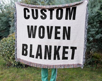 Personalized Custom Woven Blanket, WovenTapestry