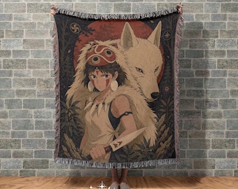 Anime Woven Blanket | Retro anime poison