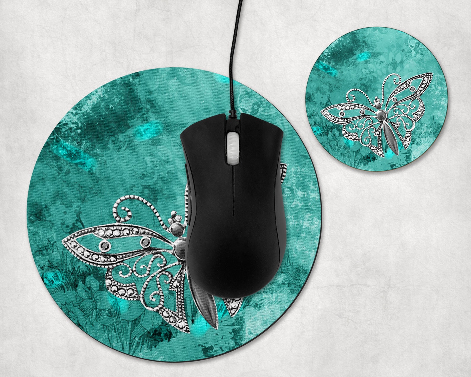 Butterfly Mousepad Personalized Mouse Pad Personalized Etsy