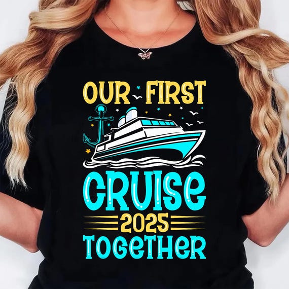 Our First Cruise 2025 PNG Bundle, Family Vacation Sublimation, Cruise Trip Shirt Design, Tropical Travel Digital Download PNG