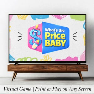The Right Price Baby Shower Game Editable Baby Price Guessing Game PowerPoint Printable Baby Shower Game Virtual Baby Shower Game TV Ipad
