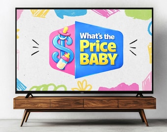 The Right Price Baby Shower Game Editable Baby Price Guessing Game PowerPoint Printable Baby Shower Game Virtual Baby Shower Game TV Ipad