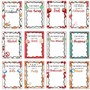 Christmas Gift Card Book Christmas Personalized Gift Card Holder Christmas Gift Card Booklet for Teens Printable Holiday Gift Card Envelopes image 5