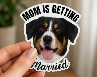 Personalized Pet Bachelorette Party Stickers Bachelorette Party Decoration Mom is getting married Bridal Shower Decor Dog Stickers Cat Pet