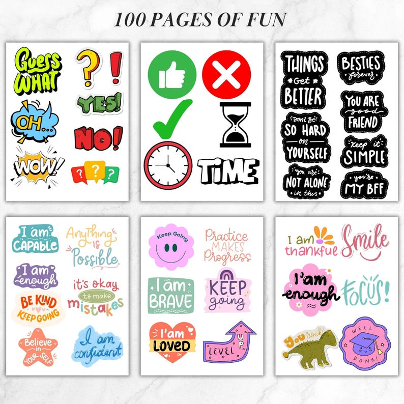 Kids Vision Board Printable Teens Vision Board Boys Girls Vision Board 2026 Vision Board Printable PDF 2026 Dreams & Goals Kids Affirmations image 6