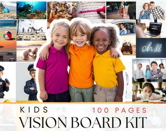 Kids Vision Board Printable Teens Vision Board Boys Girls Vision Board 2026 Vision Board Printable PDF 2026 Dreams & Goals Kids Affirmations