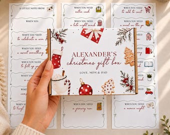 Personalized Christmas Gift Box Xmas Cash Gift Booklet Surprise Christmas Gift Daughter Son Christmas Gift Husband Holiday Gift Card Holder