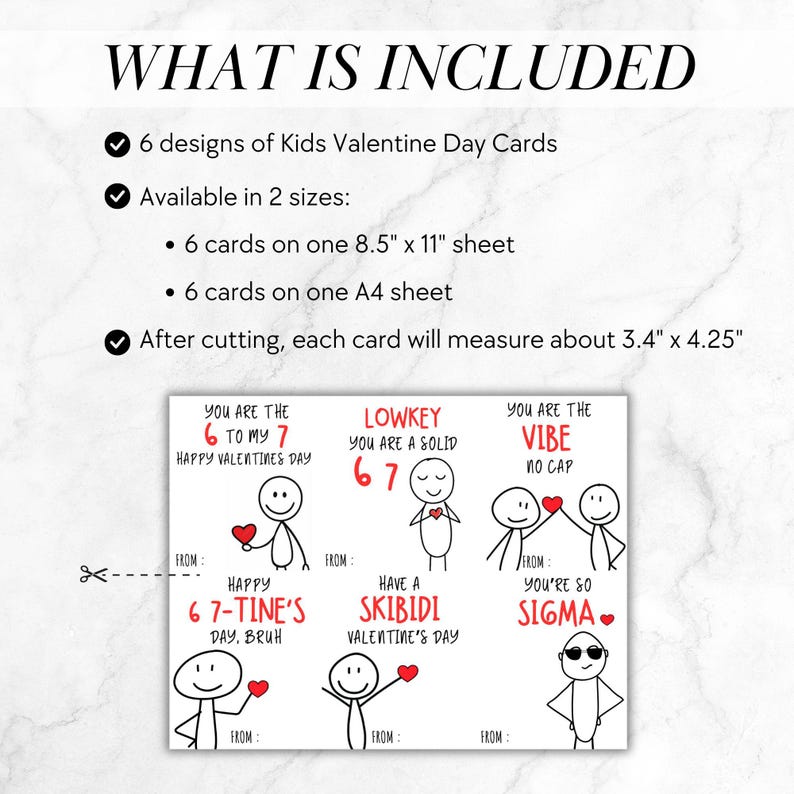 Editable Slang Kids Valentine’s Day Cards Funny Classroom Valentines ...