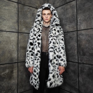 Dalmatian Pattern Fur Coat vintage 早い者勝ち Dalmatian Pattern Fur Coat vintage 早い者勝ち