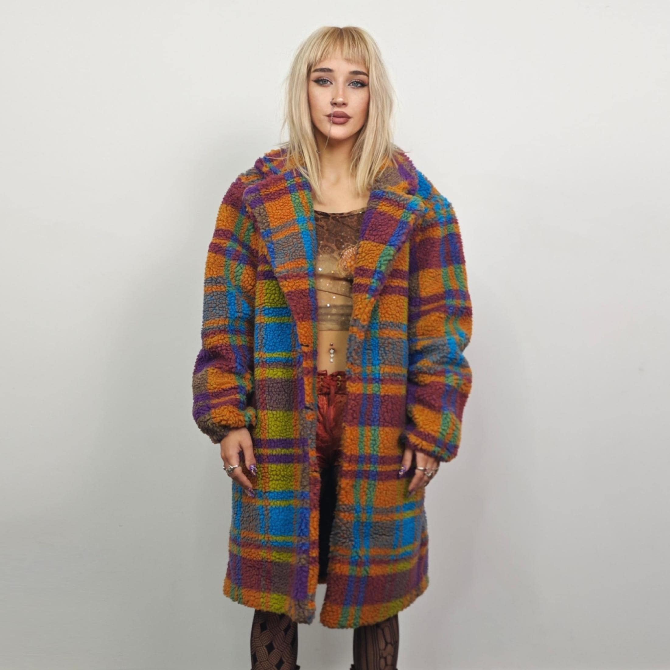 90s Checker Coat - Etsy Canada