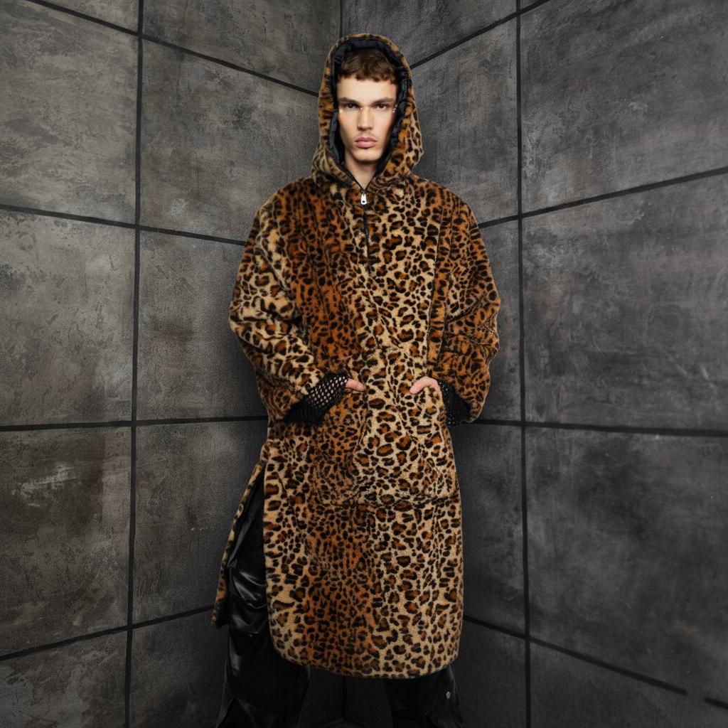 THE NEWHOUSE / ザ ニューハウス | COCONINO BLANKET ジャガード レオパード ブランケット 大判マフラー | F | brown | レディース Nola Brown Faux For Fur Throw Blankets – Pardon My Fro