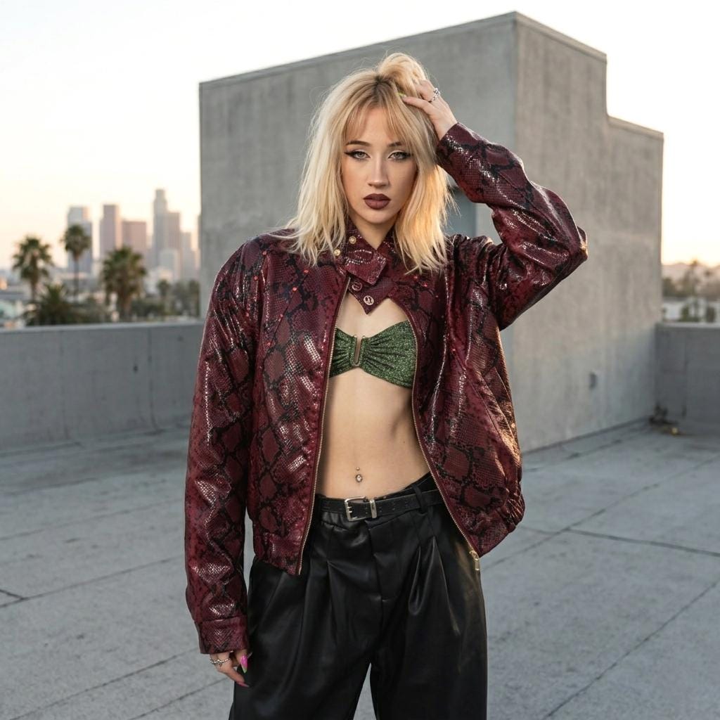 00s Cropped Leather Jacket - Etsy