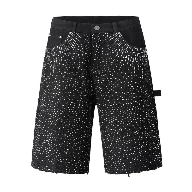 Edgy Bling Denim Shorts main image 1
