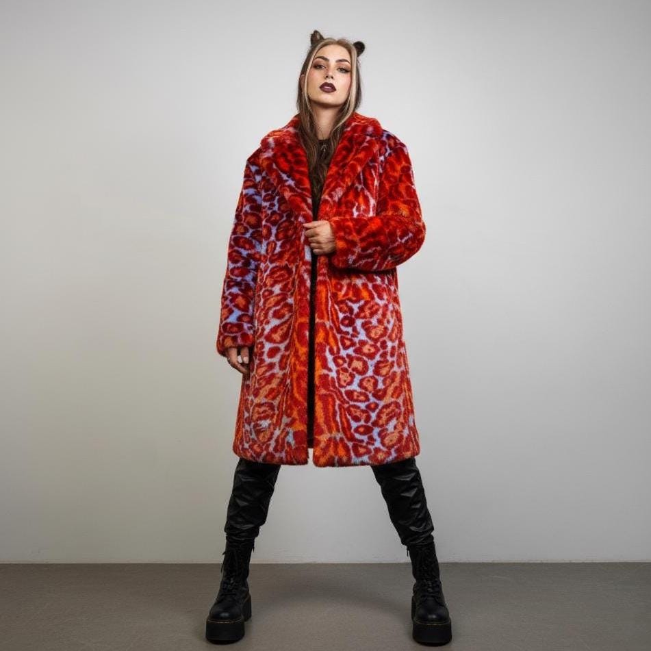 希少★Y2K Mod Coat ☆☆ Y2K Vintage Afghan Penny Lane Jacket Coat Small Patchwork Leather