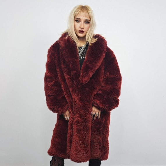 faux fur duster coat