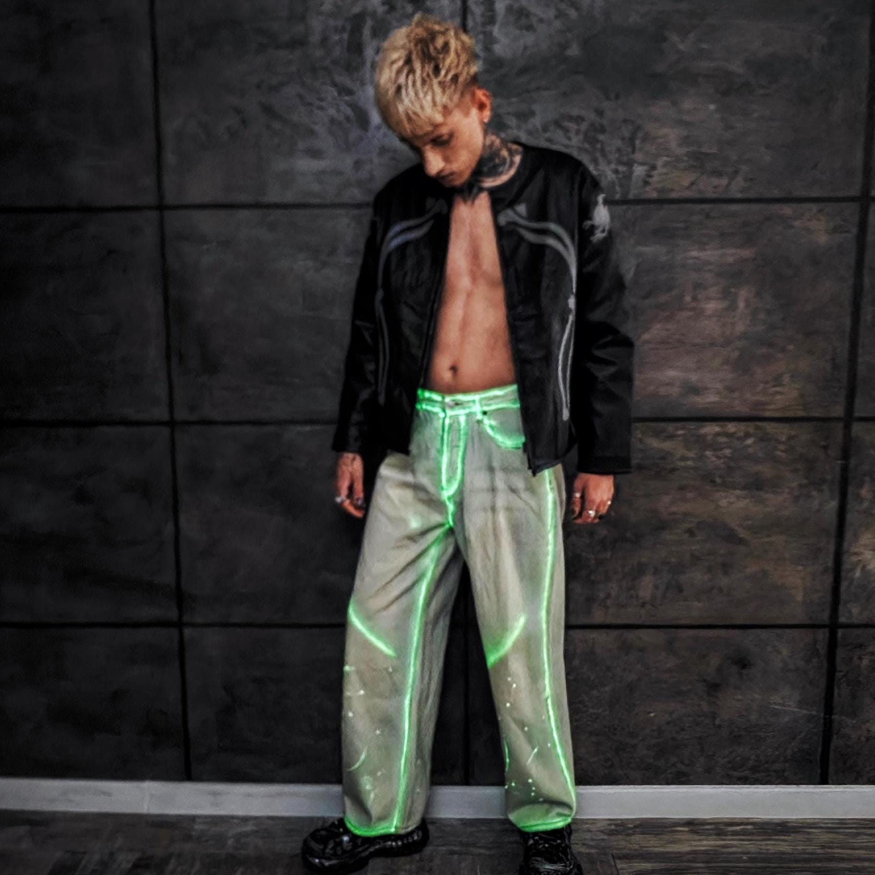 01AW サイケ期 HOMME PLUS Iridescent Pants HOMME BOY CO. - Mod. 25