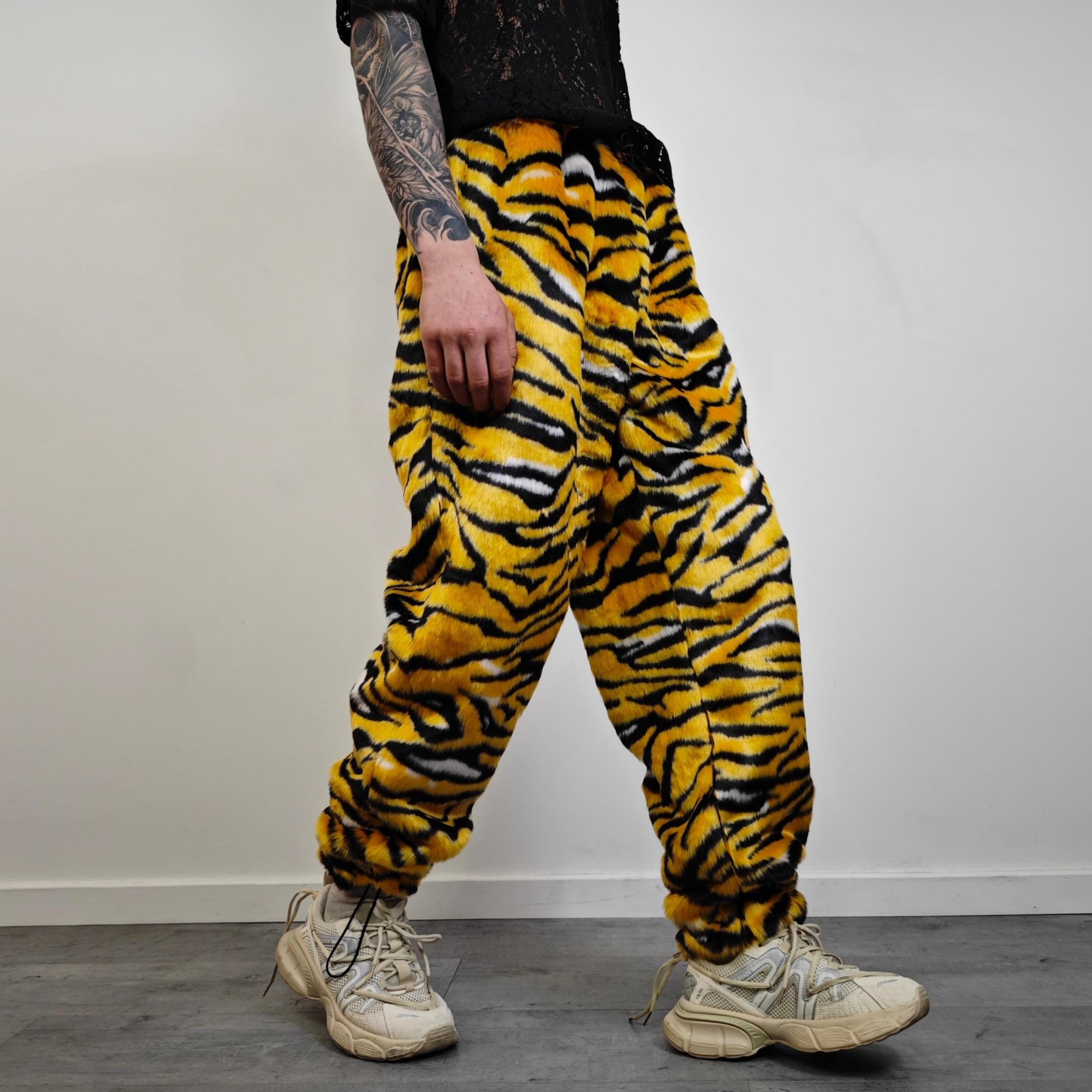 Bengal Tiger Long Coat Faux Fur Trench Animal Pattern Jacket 00s Safari  Overcoat Grunge Fluffy Playa Festival Overalls Burner Rave Outfit - Etsy