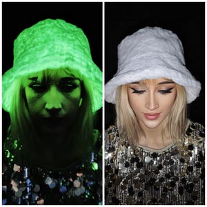 This UV Reactive Parka is the ultimate Cyber Rave statement. Designed for high-impact visibility at warehouse parties and outdoor Festivals, the Bioluminescent effect ensures you stand out in the dark. It features a deep hood for that mysterious "afterhours" look. Pro Tip: Keep the glow strong by standing near a blacklight for a few minutes to "recharge" your brightness throughout the night. Essential gear for Hardstyle, Industrial, and Trance fans.