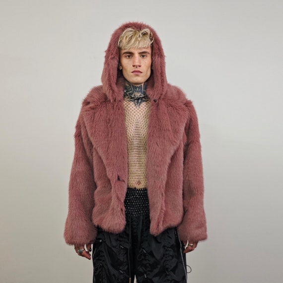 ジャケット・アウター smyeon Middle shaggy coat Winter Shaggy Cardigan Women's Cropped Faux Fur Coat – Fluffy Open