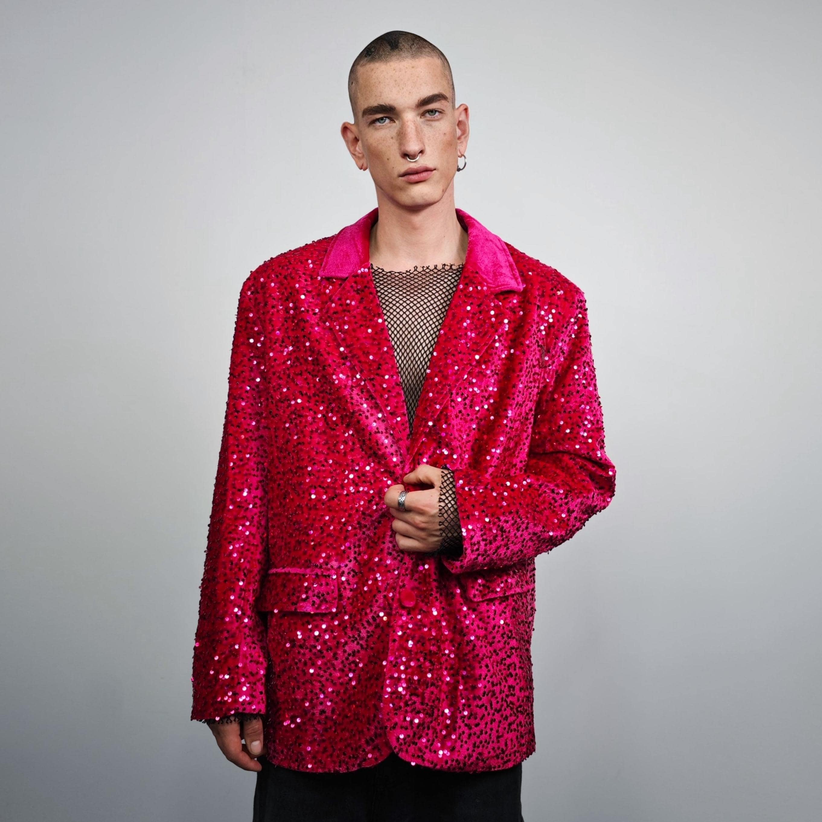 Pink Sequin Blazer - Etsy