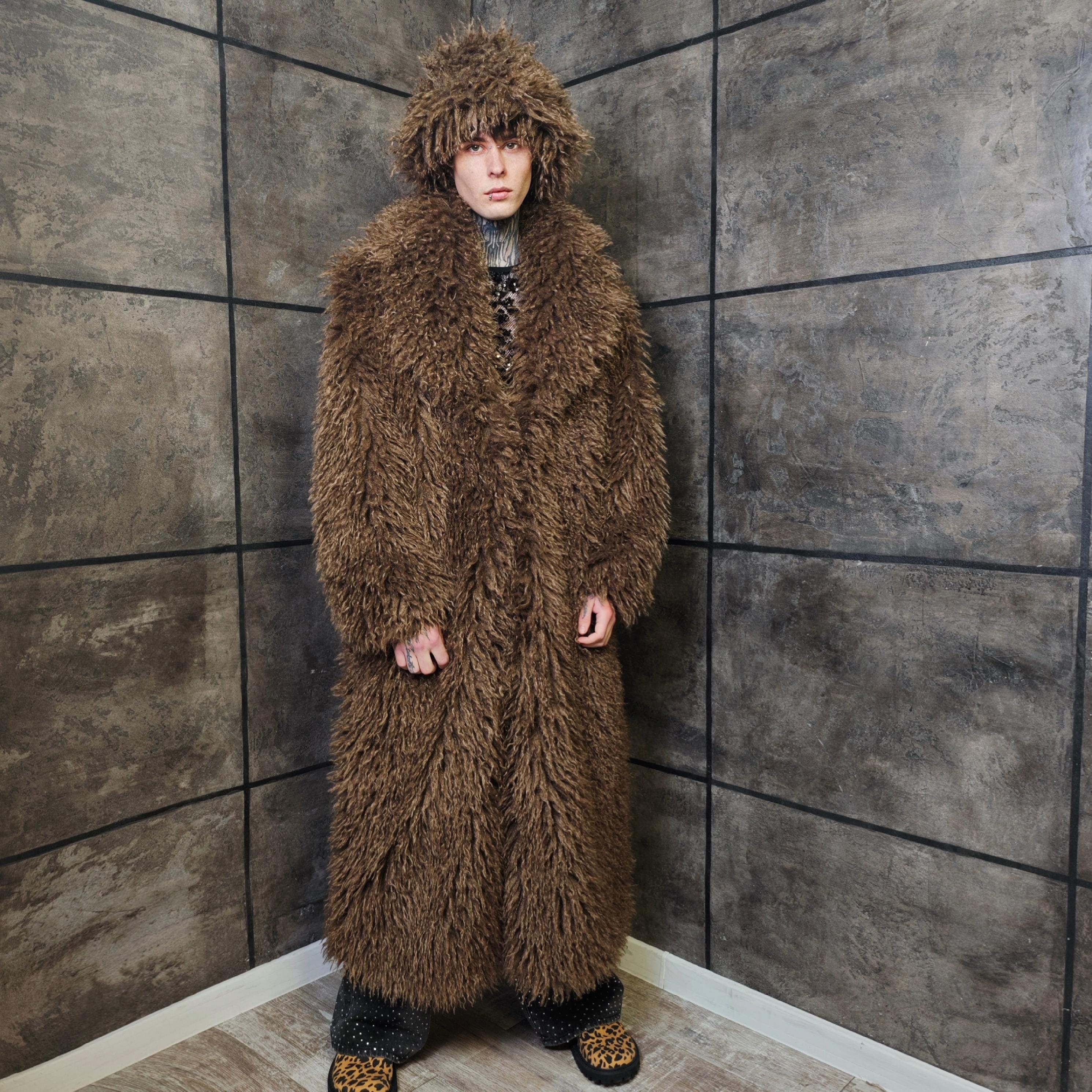 Long Alpaca Fur Coat - Etsy