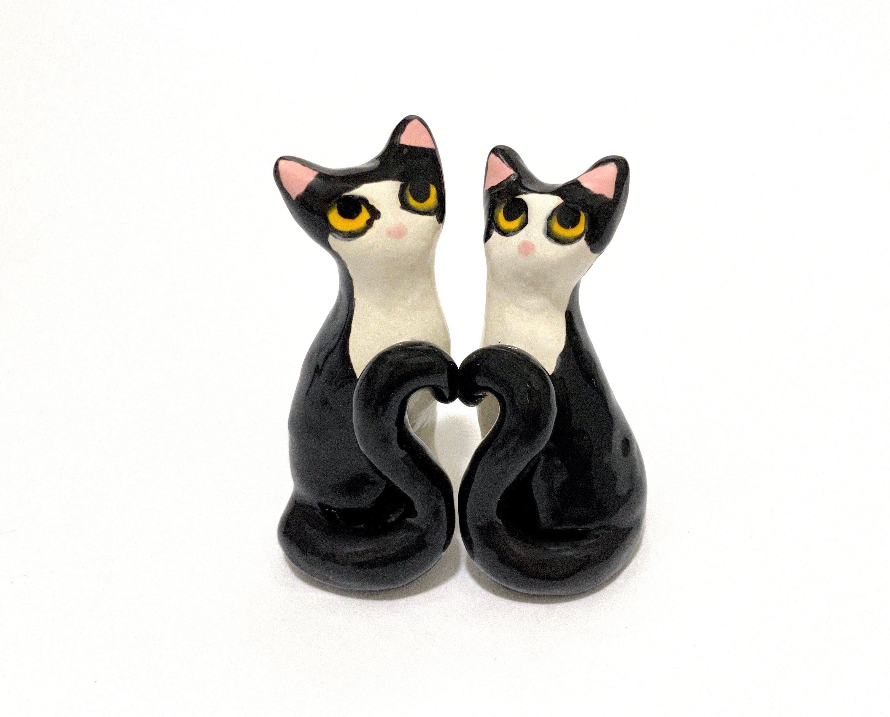 tuxedo cat figurines