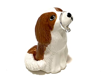 Cavalier King Charles Gift, Spaniel Ring Holder, Dog Cake Topper, Handmade Ceramics