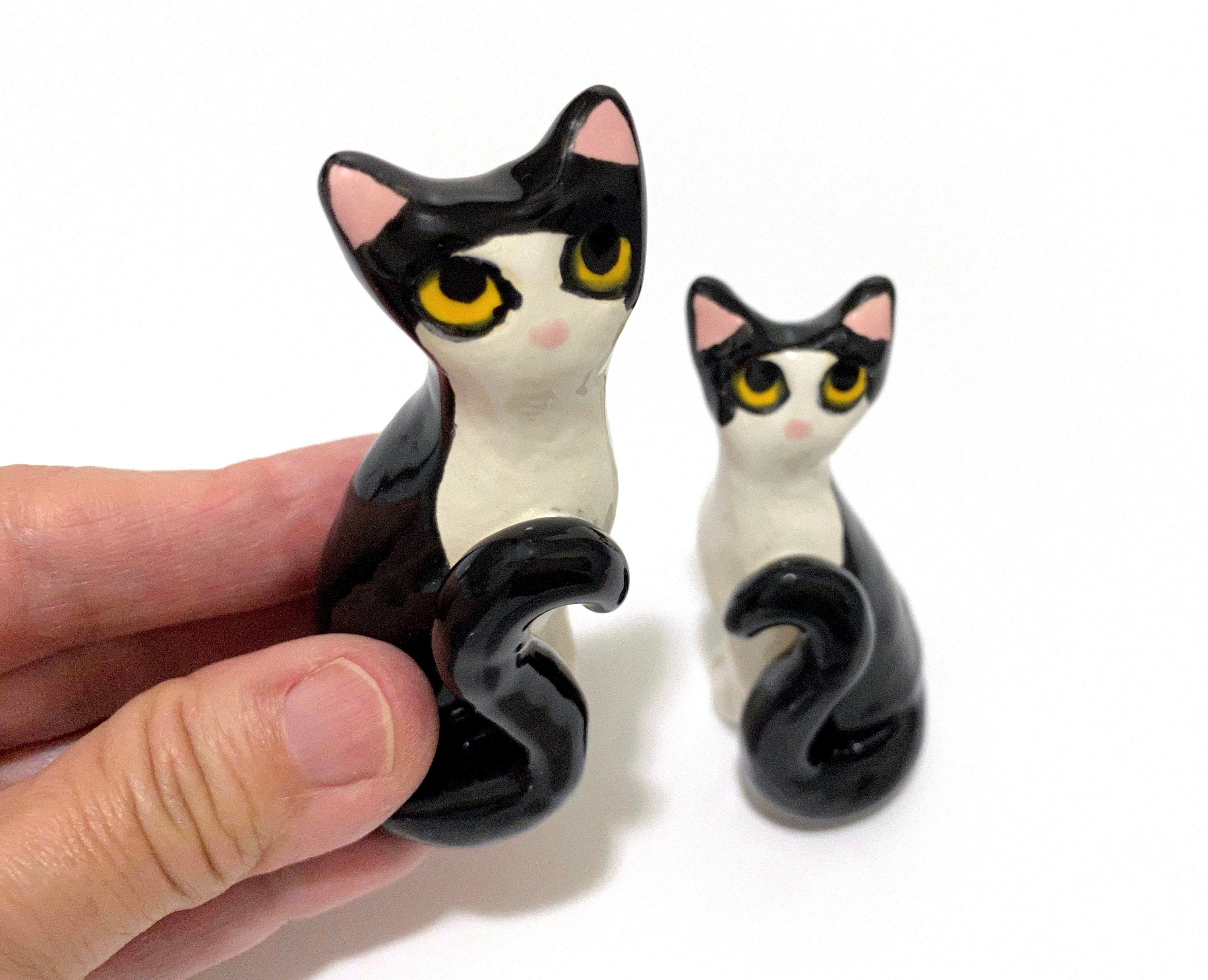 tuxedo cat figurines