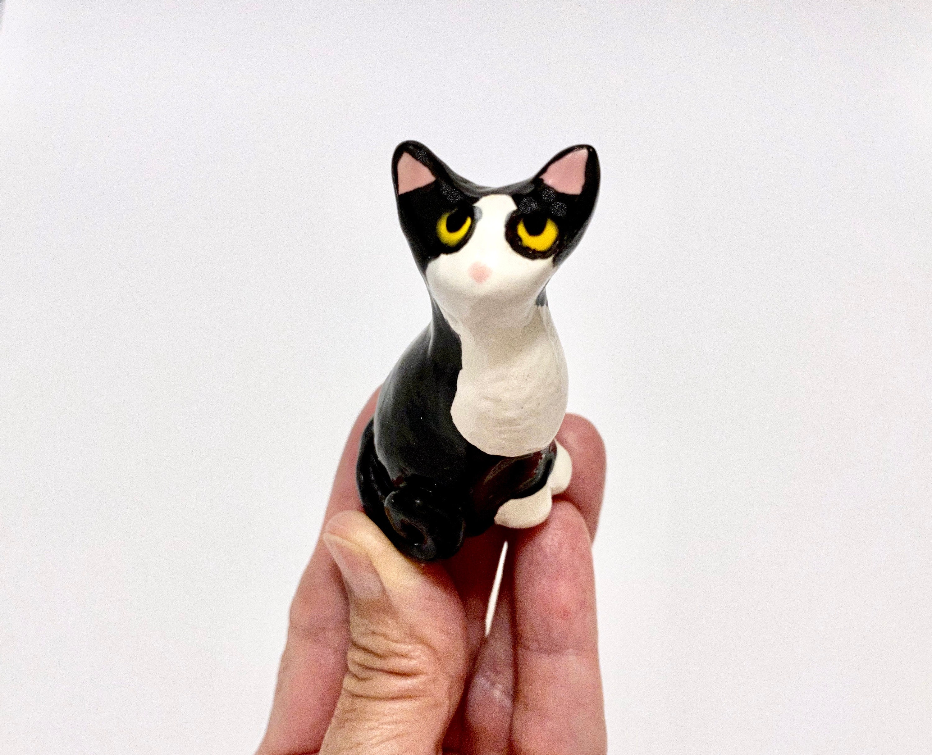 tuxedo cat figurines