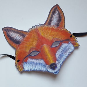 Child&#39;s Fox Mask / Small Fox Mask