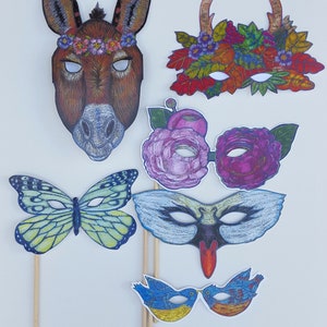 Masks for A Midsummer Night's Dream, Fairy Masks, Wedding Masks image 3