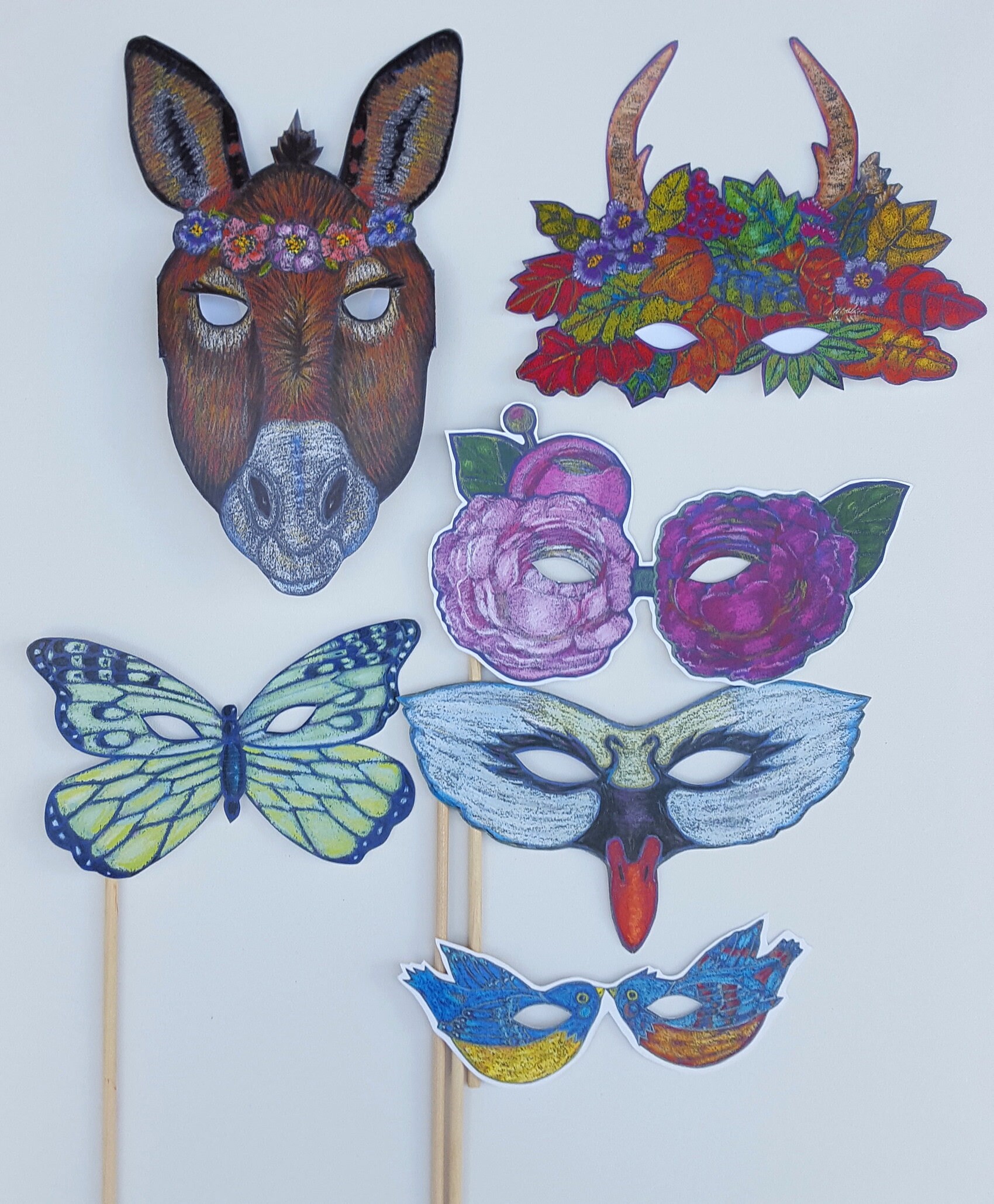 Masks for A Midsummer Night's Dream Fairy Masks Wedding Etsy UK