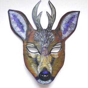 Deer Mask with Antlers image 1