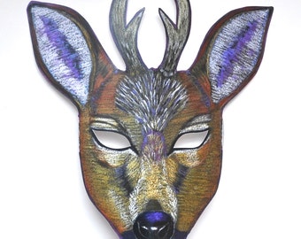 Deer Mask with Antlers