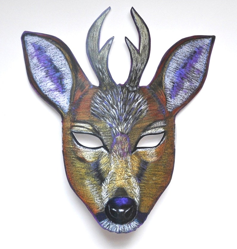 Deer Mask with Antlers image 1