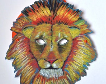 Lion Mask Illustrated