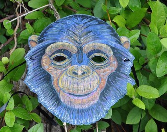Generique Affen-Maske Schimpanse Für Erwachsene – Superrealistisch, Aus 100% Latex, Handgemalt