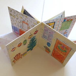 Libro de casa de muñecas / Casa plegable 3D