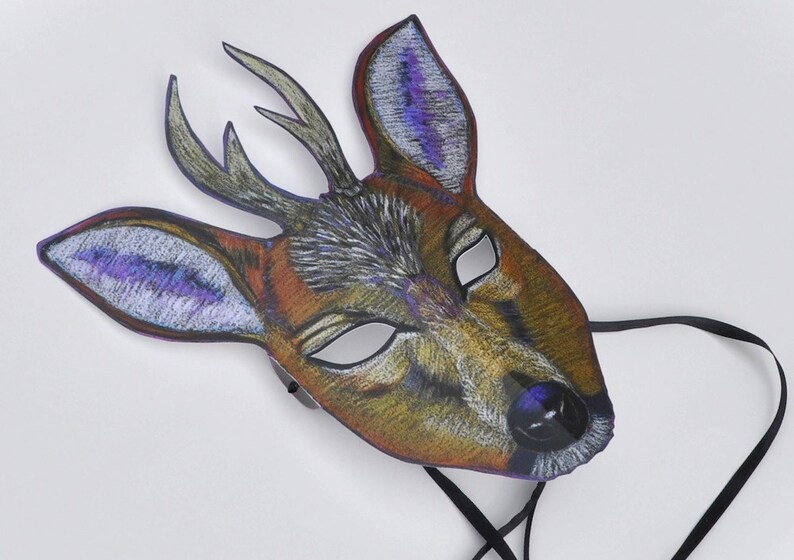 Deer Mask with Antlers image 2