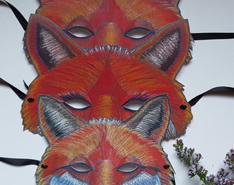 Fuchs Familie Masken