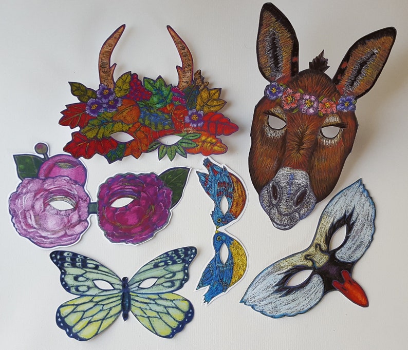Masks for A Midsummer Night's Dream, Fairy Masks, Wedding Masks image 1
