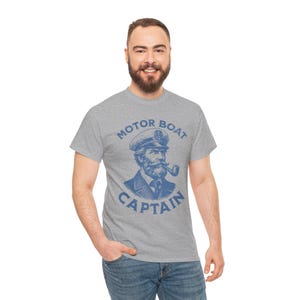 Vintage Motor Boat Captain Tee, Funny Nautical Shirt