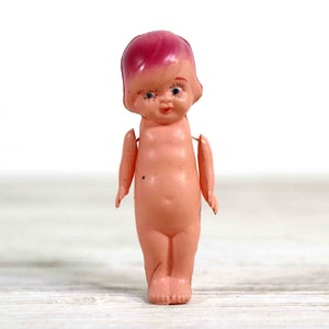 Small Vintage Celluloid Plastic Doll - 4 Inch
