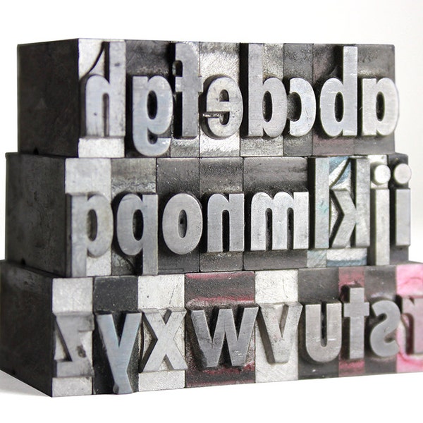 THE ALPHABET - 36pt Metal Letterpress (Spartan Black Condensed)