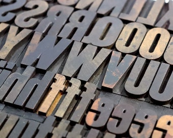 YOU PICK - 1-5/16&quot; Wooden Letterpress - Printers Type