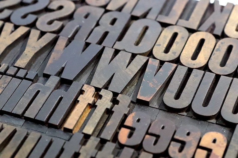Printers Type 1-516 Wooden Letterpress YOU PICK