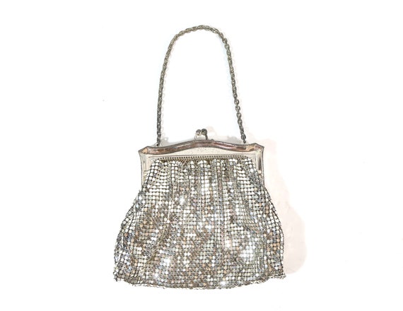 Whiting and davis silver mesh purse hotsell